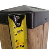 Nuvo Iron PCP15BLK Eazy Pyramid Post Cap, 4.5" X 4.5", Black