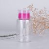 Leevia 2 Pcs 180ml Nail Polish Remover Pump Dispenser Push Down Cleanser Bottle Nail Polish Remover Liquid Bottle Container for Nail Polish and Makeup Remover Nail Art Tool Travel Set
