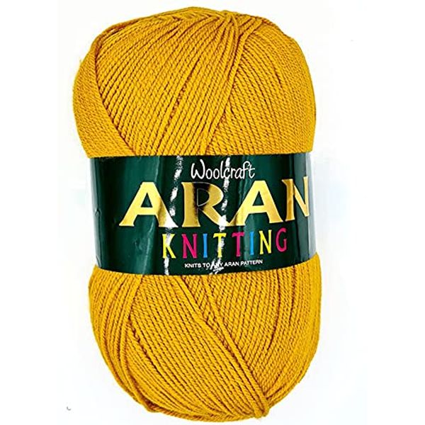 Acrylic Aran 400g (140 Mustard)