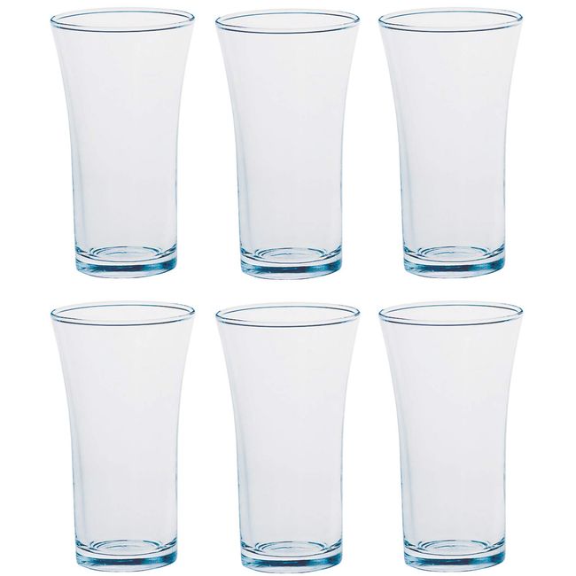 Suntory Marketing Beer Glass, Tumbler, Tengai Ichigou, Clear, 4.1 fl oz (115 ml), Made in Japan 180-59, 6 Pieces