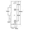 Winkhaus Lockcase Split Spindle 55mm Backset