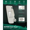SCITOO Car Sun Visor Assbembly Fit for 2012-2015 for Chevy Sonic Grey Without Sunroof(Right Passenger Side)