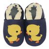 Carozoo Soft Sole Leather Baby Shoes Crawling Shoes First Walking Shoes Crib Enfants Slippers Newborn Boys Girls 0-6 Months to 7-8 Years, Duck Blue