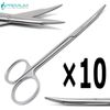 10× UPGRADED Steven Tenotomy Scissors 4.5" Curved Tip 3cm Surgical Instruments