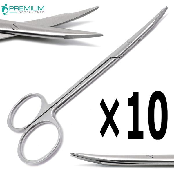 10× UPGRADED Steven Tenotomy Scissors 4.5" Curved Tip 3cm Surgical Instruments