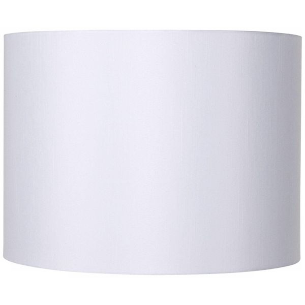White Hardback Medium Drum Lamp Shade 16" Wide x 12" High (Spider) Replacement