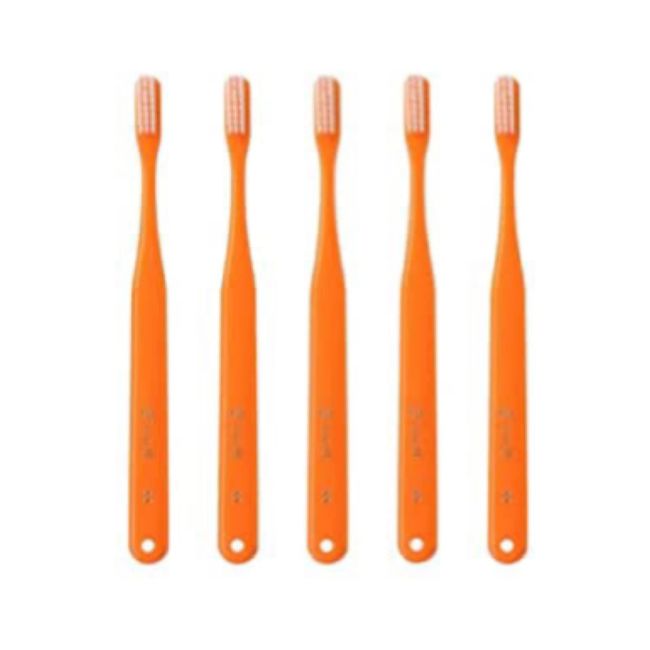 Oral Care Toothbrush Tuft 24 ESS (Extra Super Soft) with Cap Orange (25 Pieces)