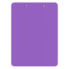 Letter Size 8.5 x 11 Plastic Clipboard - Lilac