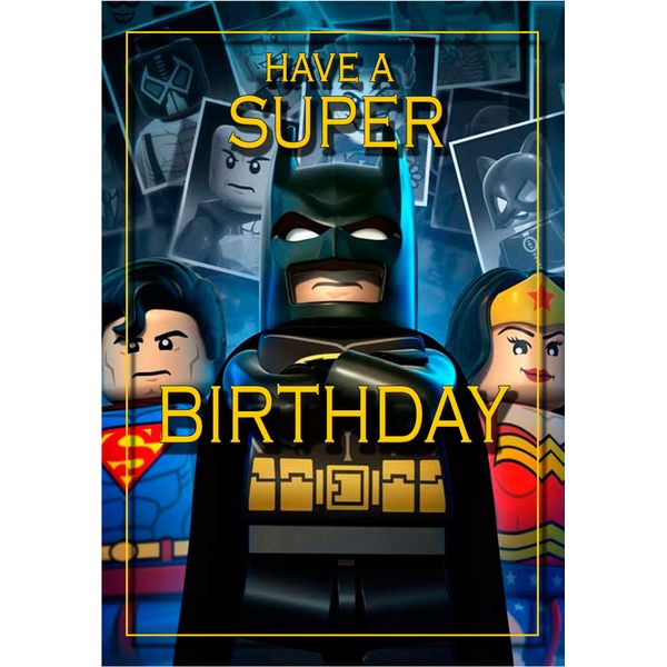 Birthday Card – Batman Lego