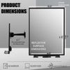 Shower Mirror for Shaving Fogless w/Razor Holders 360°Rotation Adjustable Mirror
