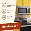 WB15X26821 Door Handle Replacement Stainless Compatible with GE Microwave Ove...