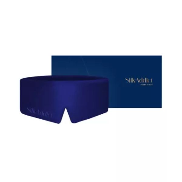 Silk Addict 100% Mulberry Silk Sleep Mask Navy