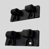 Lower Bottom Latch Hinge Replacement Part for Milwaukee 0880-20 M18 Vacuum, 2pcs Black