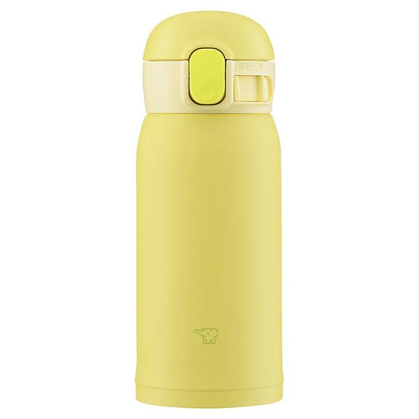 Zojirushi SM-WA36-YA Water Bottle, One-Touch Stainless Steel Mug, Seamless, 12.2 fl oz (0.36 L), Lemon