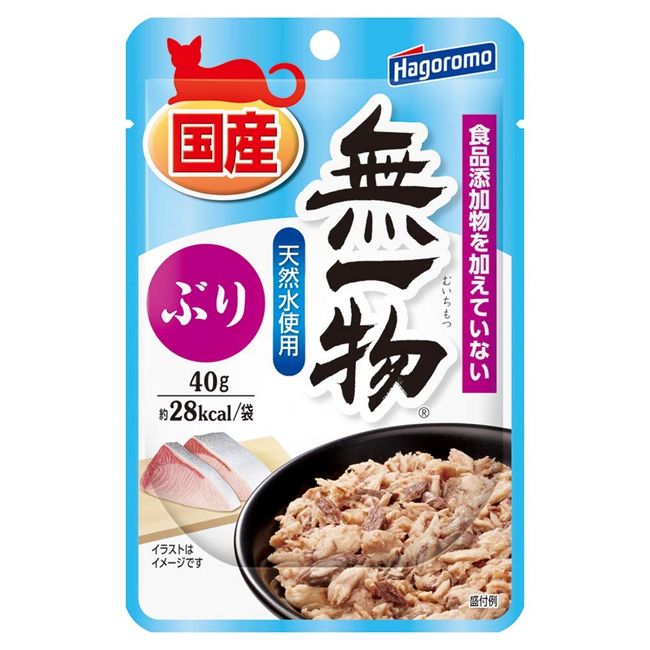 Hagoromo Cat Food (Made in Japan) Mukimono Pouch, 1.4 oz (40 g) (x 12) (Bulk Purchase)