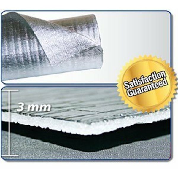 SmartSHIELD - (3mm) HVAC  Duct Wrap Reflective insulation Foam core  48" X 10ft