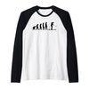 Golf Evolution golfer golf player golf course play golf gift Raglan Baseball Tee