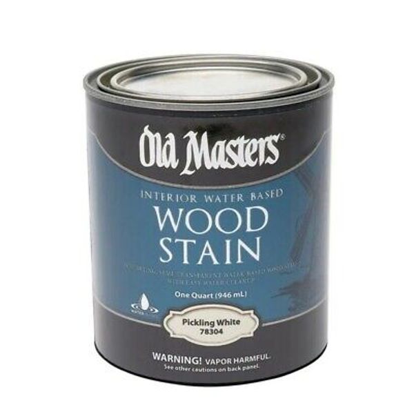 Old Masters 78304 Water-Based Pickling White Wood Stain 1 qt. (Pack of 1)