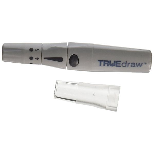 Truedraw Lancing Device Pen Diabetic Blood Glucose Testing Single Use Only 1 ct