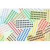 1120 Labels, 6mm Diameter Round, Mixed Colour Code Stickers, Self-Adhesive Sticky Coloured Dots