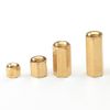 MACHSWON 50 PCS Hexagonal Internal Thread Two-Way Copper Column M2*7mm Hex Brass Spacer Standoff Screw Nut Threaded Hexagon Pillar Copper Column
