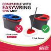 HOMEXCEL Mop Replacement Heads Compatible with O-Cedar EasyWring Spin Mops 3 Pack-Washable Microfiber Spin Head Refills-Easy Cleaning Mop Head Replacement