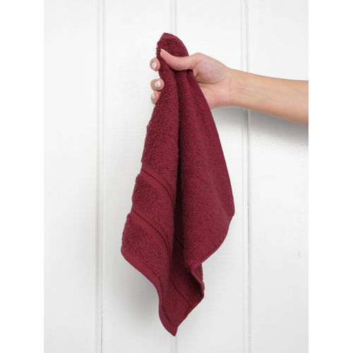 American Soft Linen Luxury Washcloths for Bathroom, 100% Turkish Cotton Washcloth Set of 4, 13x13 in Soft Washcloths for Body and Face, Wash Rags for Kitchen, Baby Washcloths, Red Washcloths