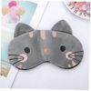 Silk Eye Mask, Light Blocking, Sleeping, Cute, Cat Eye Mask, Eye Strain Blindfold, Women and Kids, Soft Eye Cover with Adjustable Strap, Set of 2