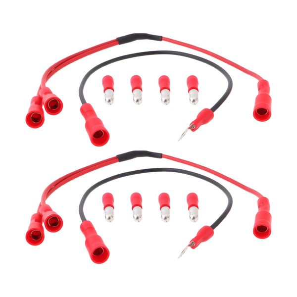OTOTEC 2 Sets Motorrad LED Blinker Diode Harness Kit mit Einem Einzigen Signal Anzeige