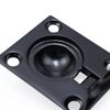 Nicerity 2Pcs Flush Ring Pull Stainless Steel Boat Hatch Latch Cabinet Flush Mount Lifting Ring Pull Handle （Black）