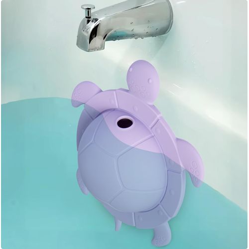 Overflow Drain Cover for Bathroom Tub – Bathtub Overflow Plug Stops Water Loss, Bath Tub Drain Cover for Deeper Soaks, Easy-to-Install Drain Stopper - Drains in Lavender Reef