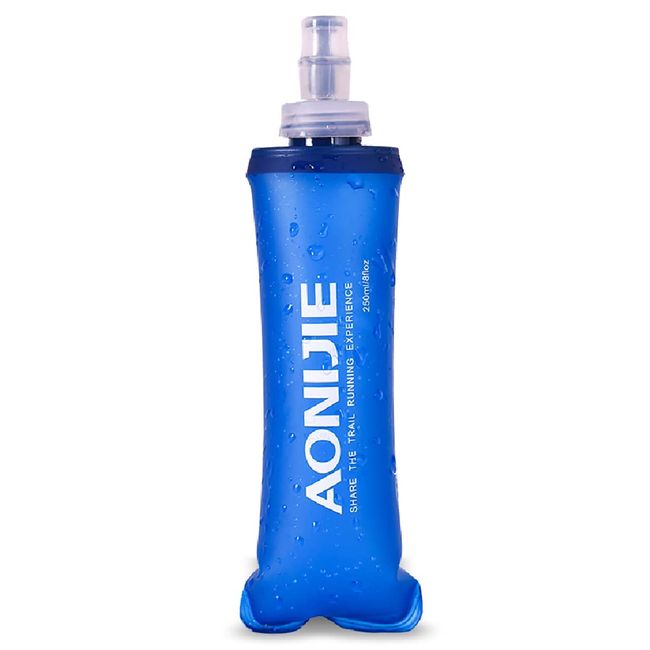 Azarxis Hydration Bottle Folding Water Bottle TPU Water Bottle Portable Bottle Water Bottle Lightweight Water Supply Running Marathon Trail Climbing Cycling Outdoor Soft Flask 250ml 350ml 450ml 500ml