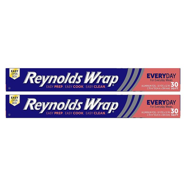 Reynolds Wrap Aluminum Foil (30 Sq Ft, Pack of 2)