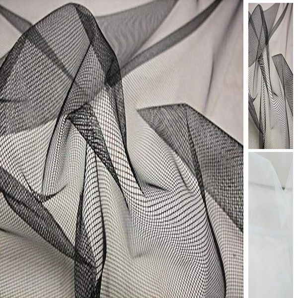StoffBook black INSECT MESH FABRIC MOSQUITO NET MATERIAL, c228