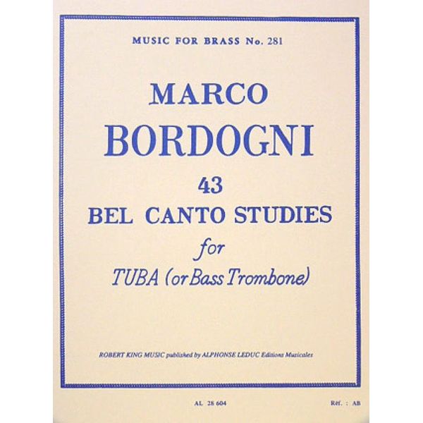 43 BEL CANTO STUDIES BASS TROMBONE MFB281