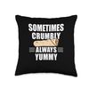 Sometimes Crumbly Flatbread Norwegian Cuisine Lefse Throw Pillow