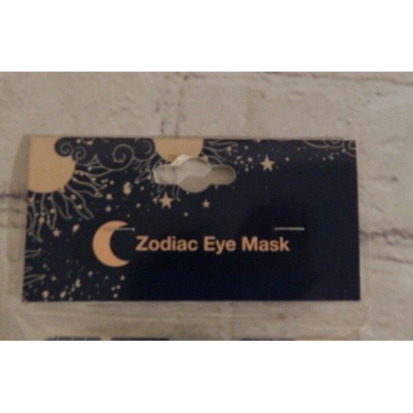 Black Zodiac Eye Mask-Aquarius