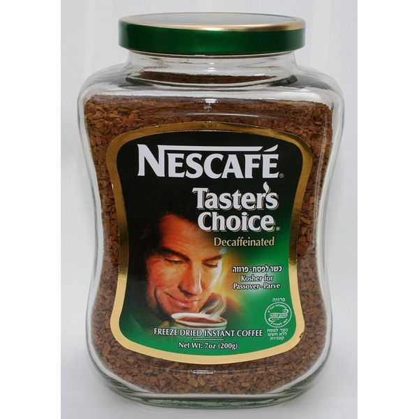 Nescafe, Taster's Choice Decaffeinated (Kosher for Passover) 7 Ounces.