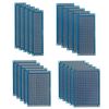 20PCS 4 Values Double Sided PCB Board Kit, Prototype Boards 1.6 mm Thickness Prototype Kit Compatible for Arduino for DIY Electronic Experiments(Blue)