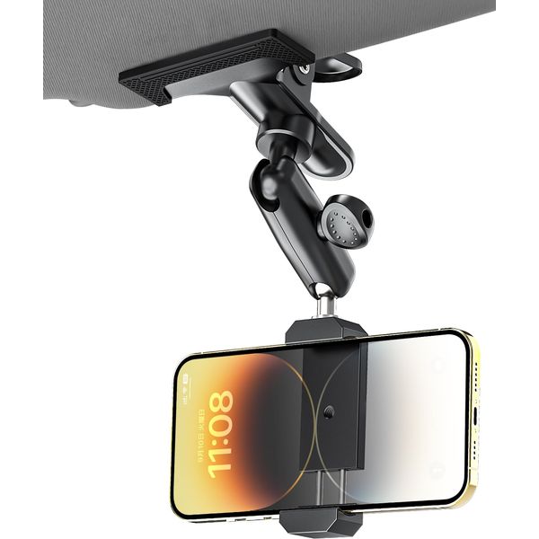 Dosvsi Car Phone Holder Clip Type Sun Visor Smartphone Holder