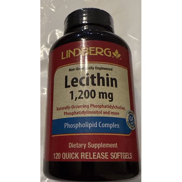 LINBERG Lecithin 1,200mg-120 Softgel Capsules -Phospholipid Complex /EXP -09/26