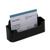 Visitenkartenständer Querformat schwarz/Visitenkartenhalter Visitenkarten Ständer Aufsteller Werbung Büro
