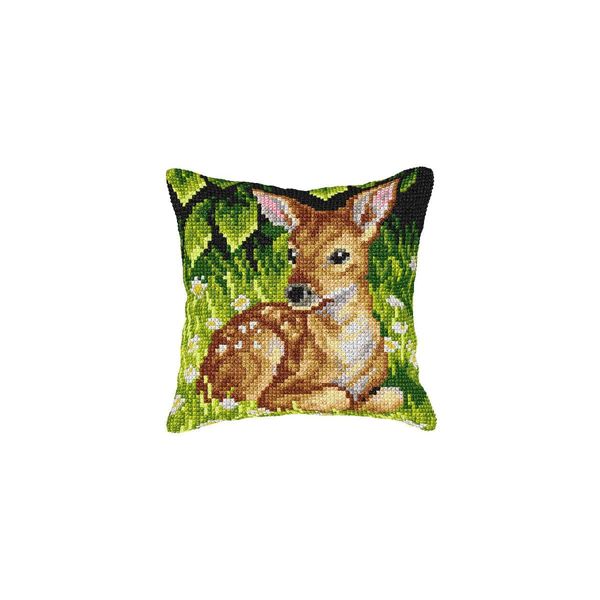 Orchidea Cross Stitch: Cushion Kit, Roe Deer, 40 x 40cm