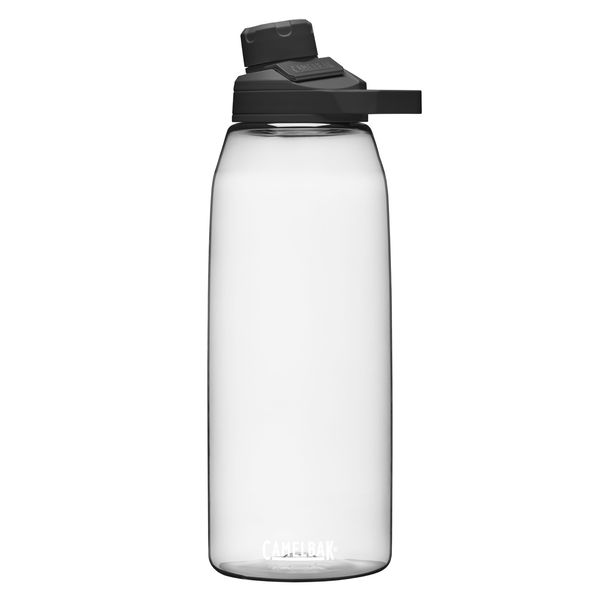 CamelBak Chute Mag BPA Free Water Bottle with Tritan Renew - Magnetic Cap Stows While Drinking, 50oz, Clear