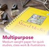 Strathmore STR-362-5 40 Sheet No.90 Mixed Media Pad, 5.5 by 8.5"