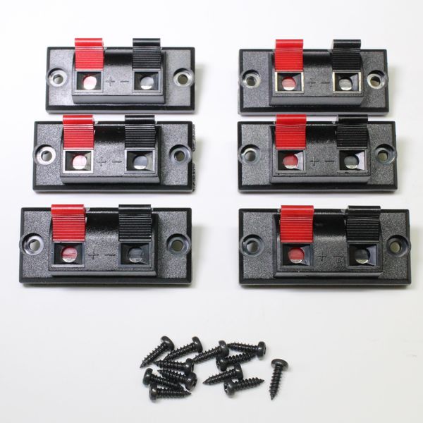 Value Speaker Terminal 2 Pin (Set of 6) with Screws