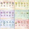 Seal Collage Material Assortment Flake Stickers (Flowers)