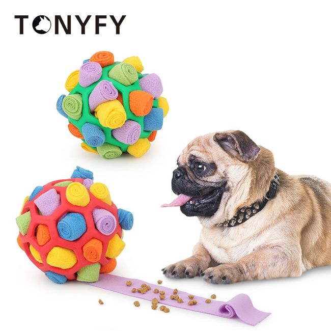 Sniffing Ball Dog Feeder, Interactive Puzzle Dog Slow Feeding Ball