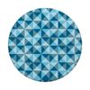 Aesthetic Cool Minimalist Blue Aqua White Geometric Pattern PopSockets Swappable PopGrip