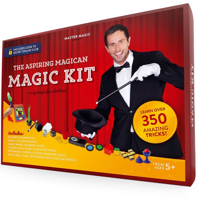 Magic Kit - Easy Magic Tricks for Children - Learn Over 350 Spectacular Tricks with This Magic Set - Ideal for Beginners and Kids of All Ages!